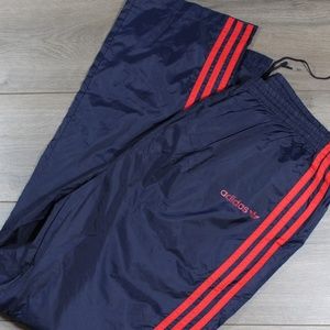 Vintage-Adidas-Trefoil-Windbreaker-Pants-Navy-and